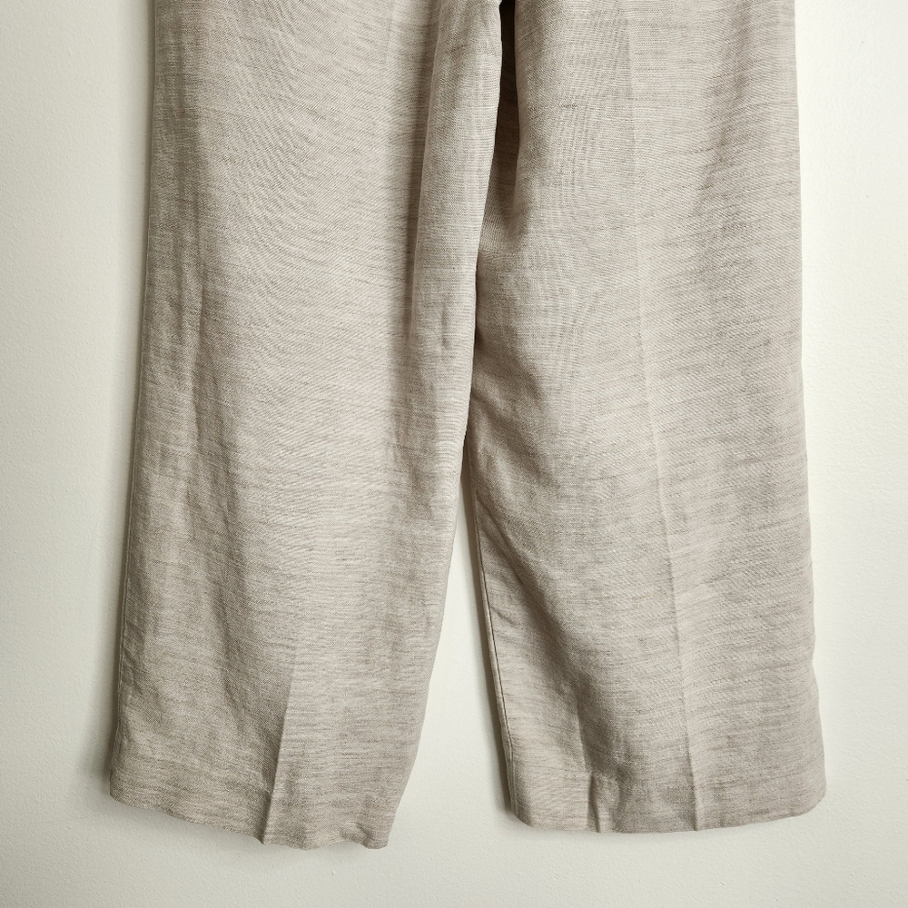 SOLD Aritzia Wilfred Neutral Tan "Effortless Pant" Linen Blend Cropped Size 2 - Picture 11 of 16